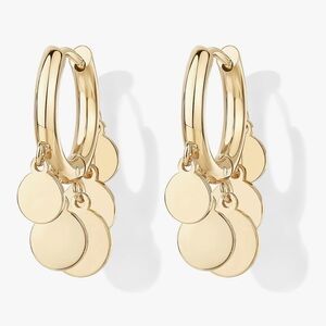 NEW Stainless Steel Elegant Gold Hoop Earrings